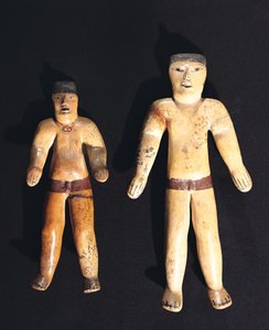 Duas Estatuetas Masculinas, Recuay Culture (ceramic)